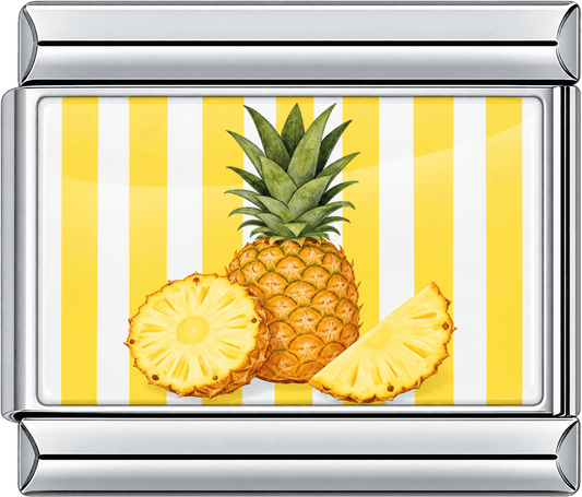 Striped Pineapple Single Charm