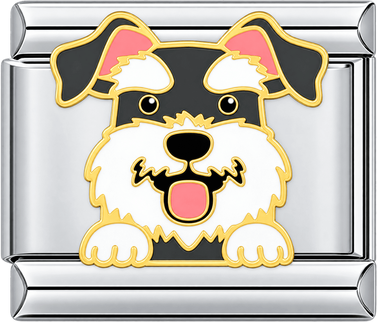 Happy Schnauzer Single Charm