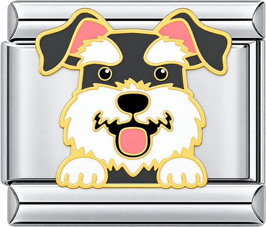 Happy Schnauzer Single Charm