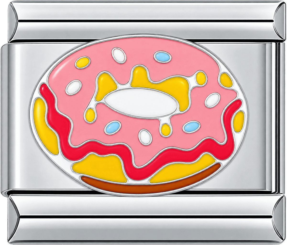 Pink Sprinkle Donut Single Charm
