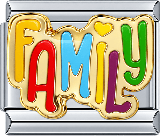 Colorful Family Single Charm