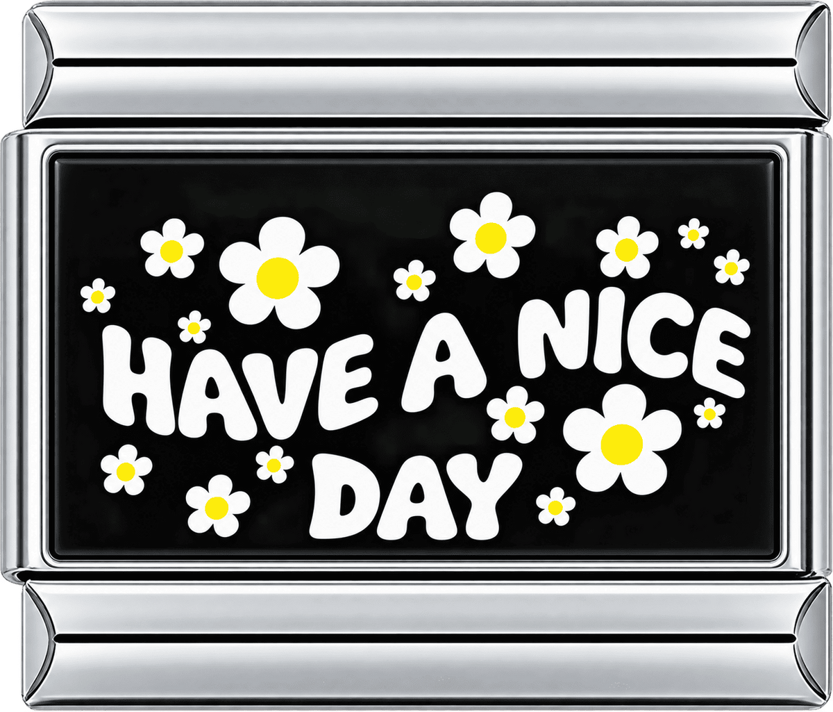 Flower Have A Nice Day Single Charm