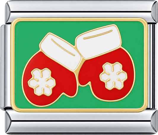Red Christmas Mittens Single Charm