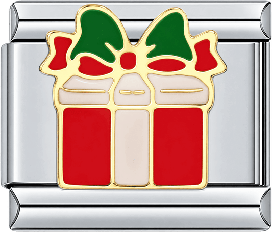 Red Christmas Present Single Charm