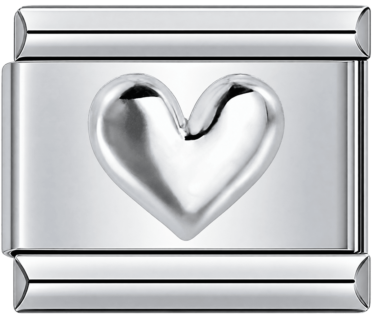 Classic Silver Heart Single Charm