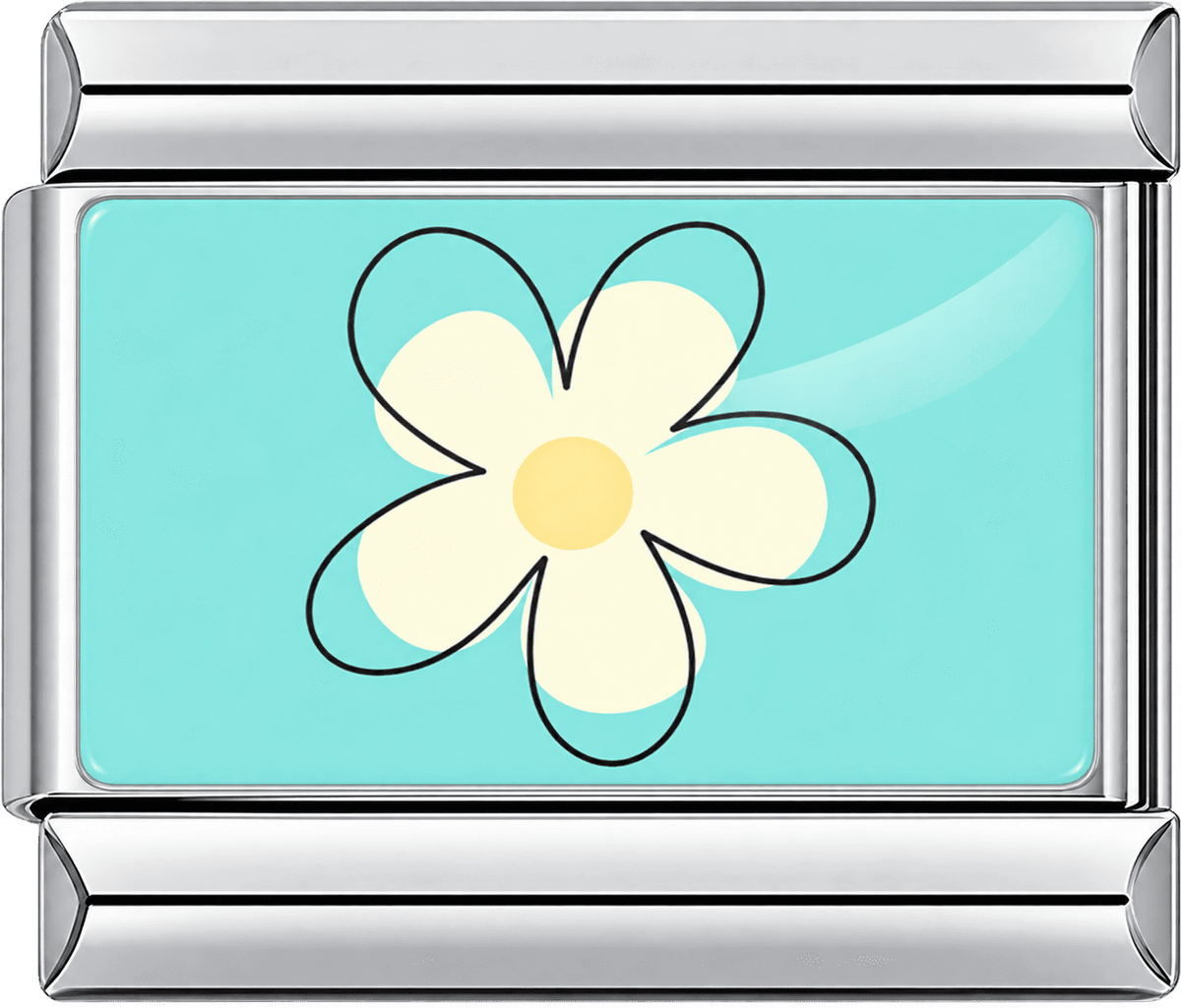 Aqua Daisy Single Charm