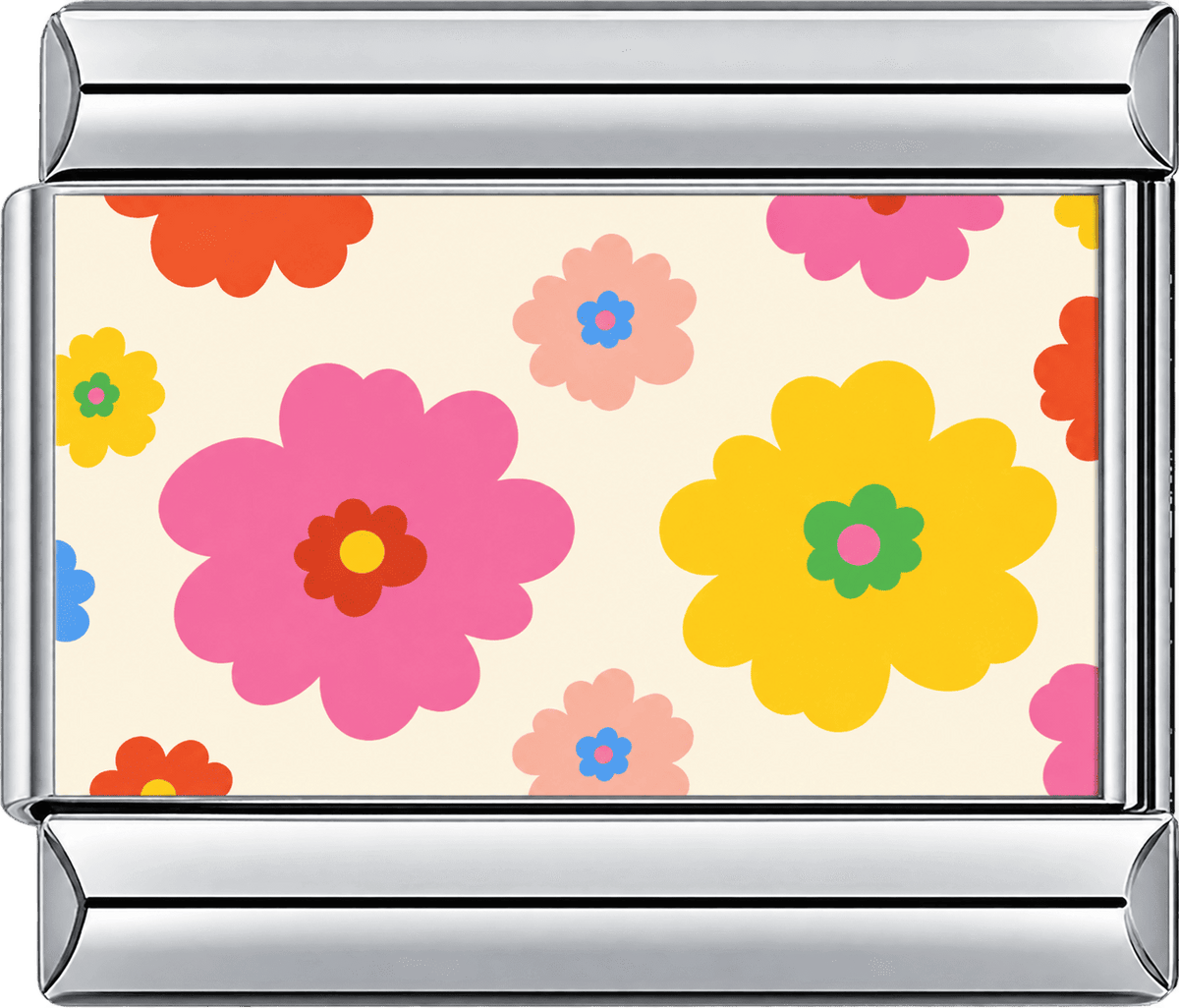 Retro Bloom Garden Single Charm