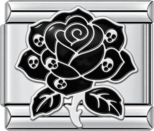 Skull Rose Single Charm