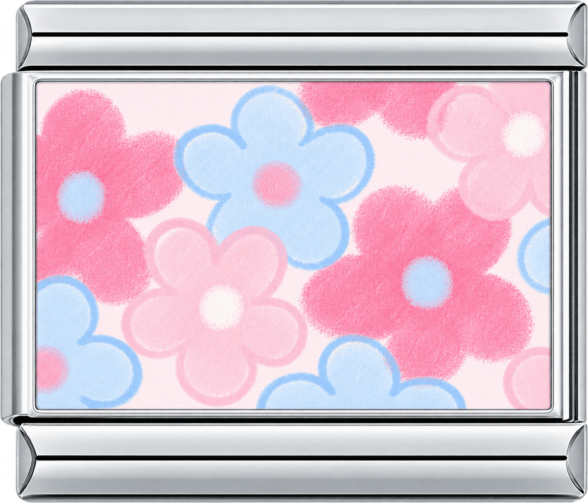 Pastel Bloom Pattern Single Charm