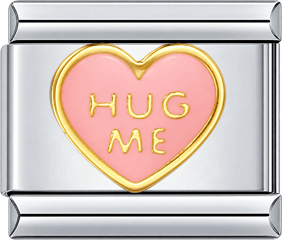 Pink Hug Me Heart Single Charm