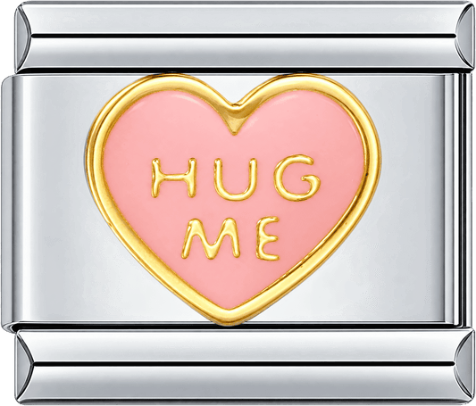 Pink Hug Me Heart Single Charm