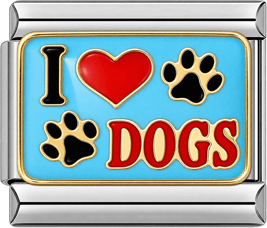 I Love Dogs Single Charm