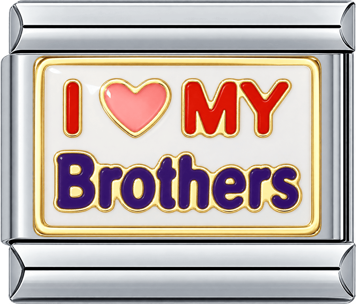 I Love My Brothers Single Charm