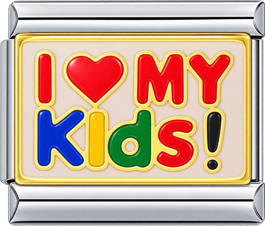 I Love My Kids Single Charm