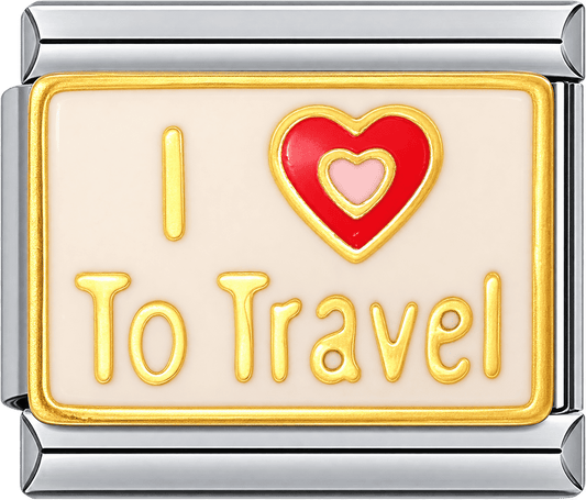 I Love To Travel Single Charm
