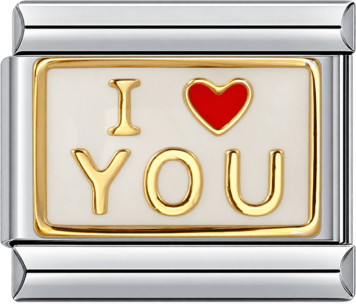 Classic I Love You Single Charm