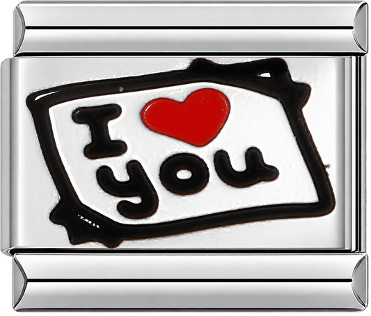 I Love You Frame Single Charm