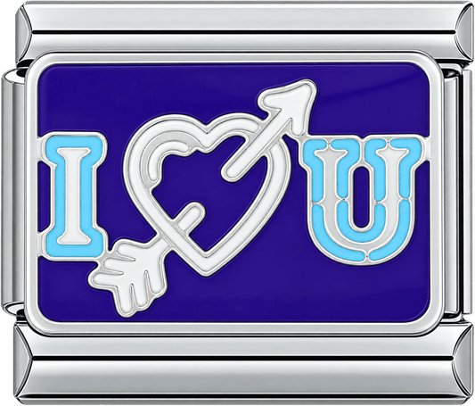 I Love You Heart & Arrow Single Charm
