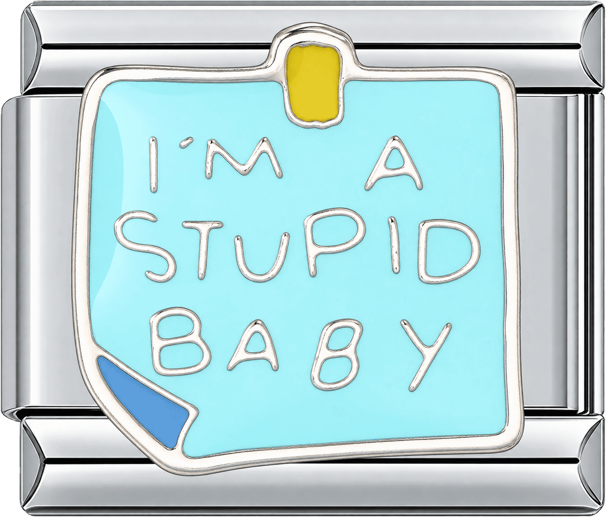 I'm A Stupid Baby Single Charm