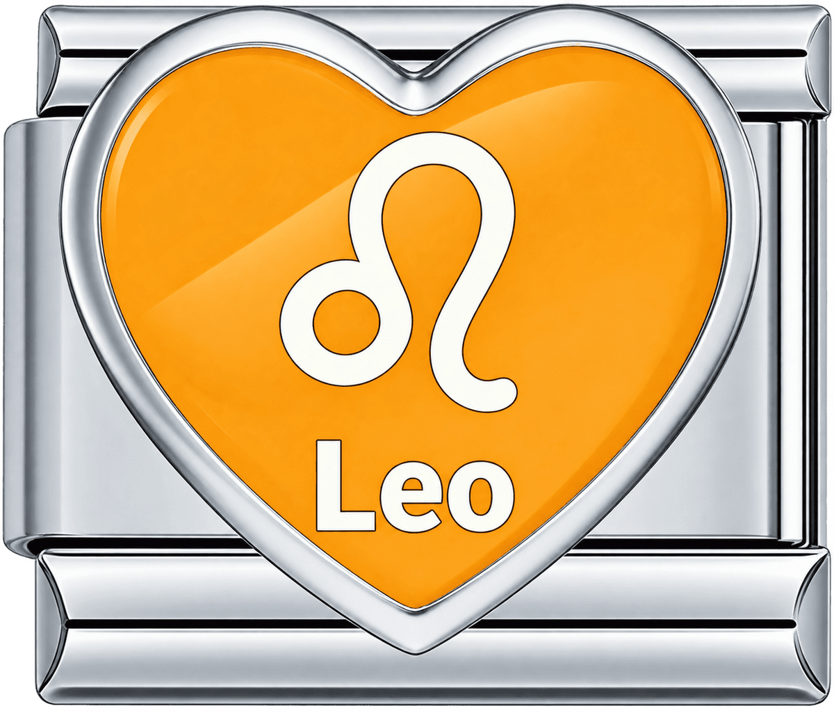 Heart Leo Single Charm