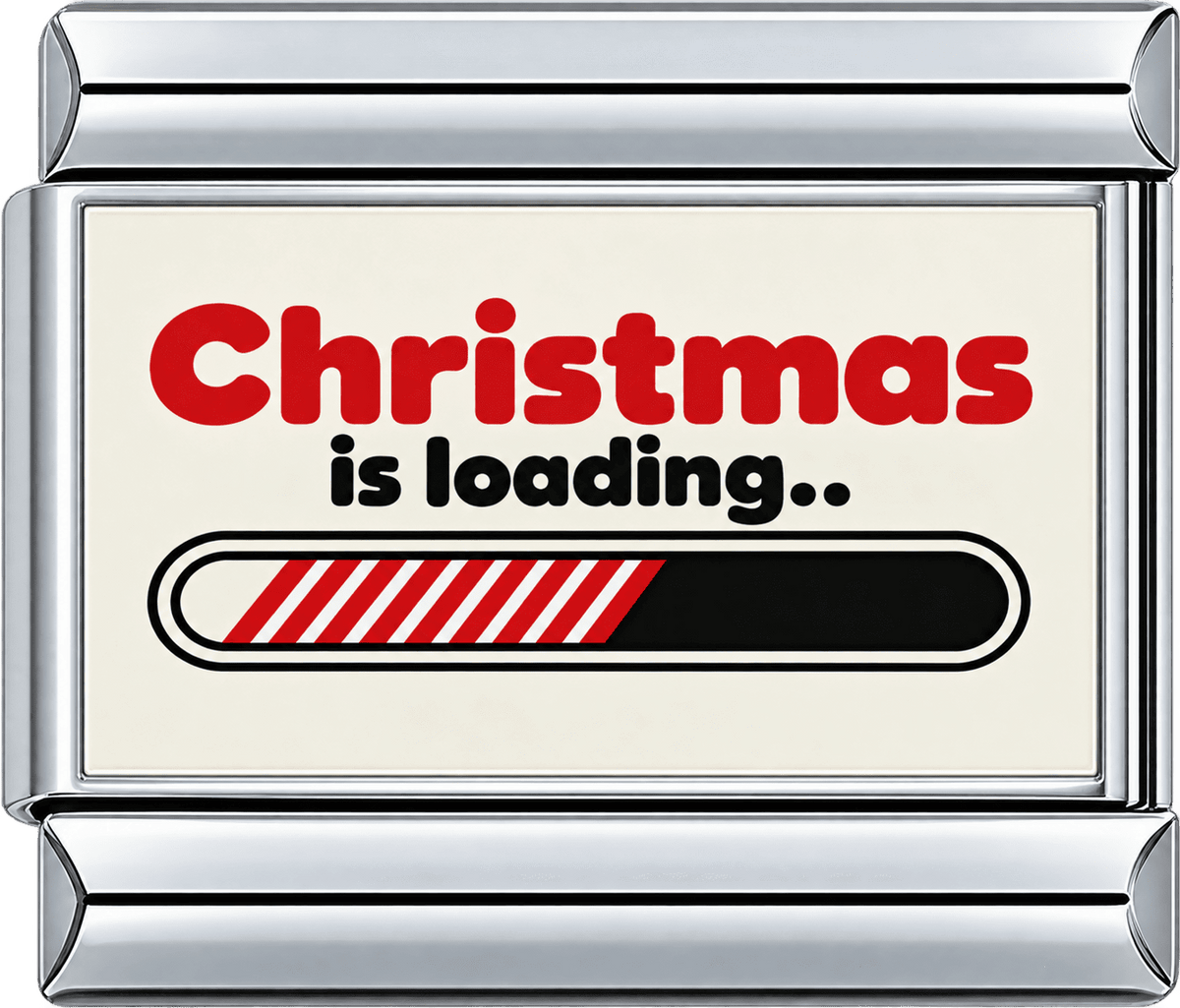 Christmas Is Loading Single Charm