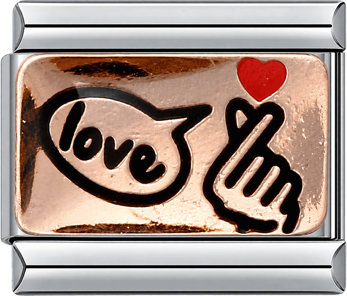Finger Heart Love Single Charm