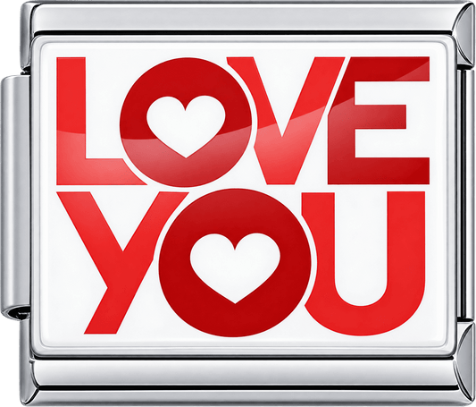 Red Love You Single Charm