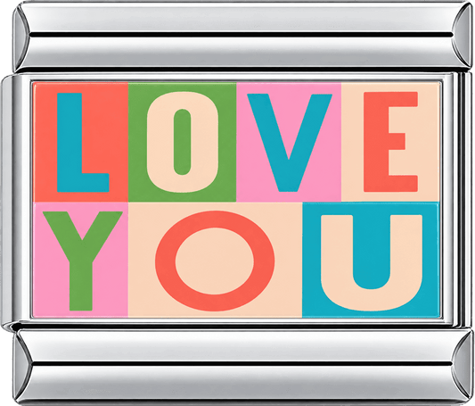 Colorful Love You Single Charm