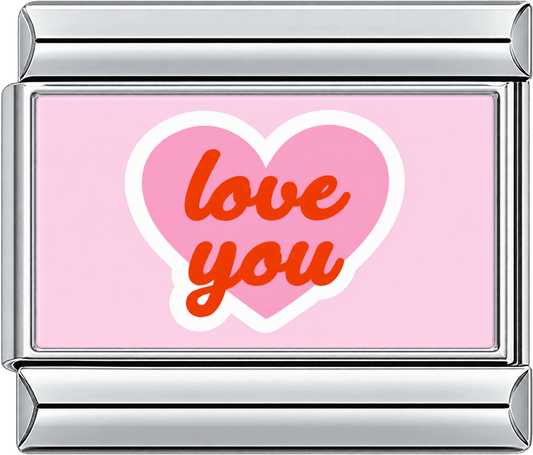 Love You Heart Single Charm