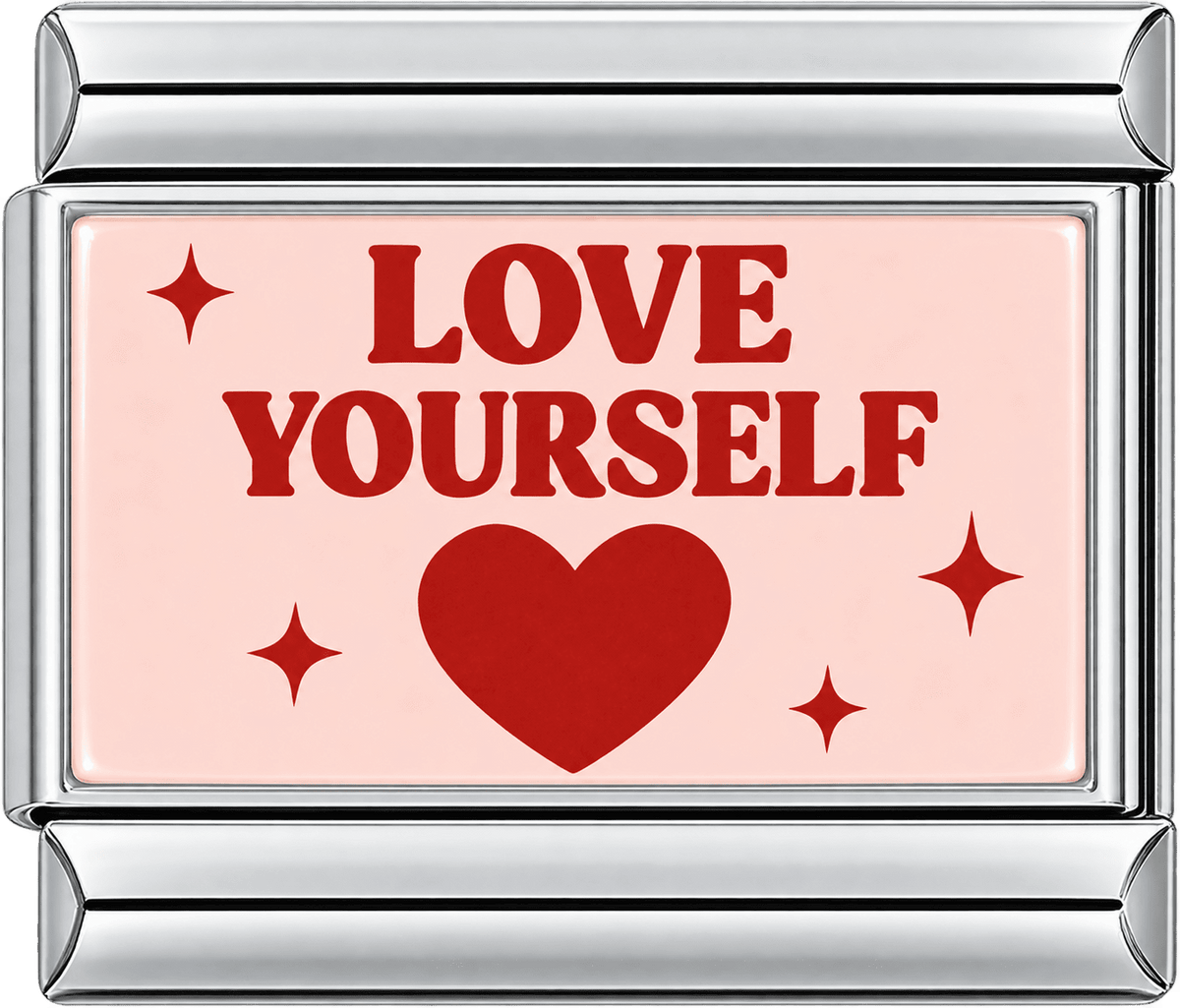 Red Heart Love Yourself Single Charm