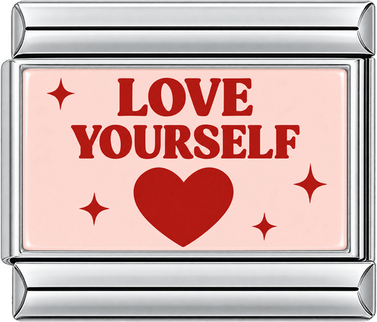 Red Heart Love Yourself Single Charm