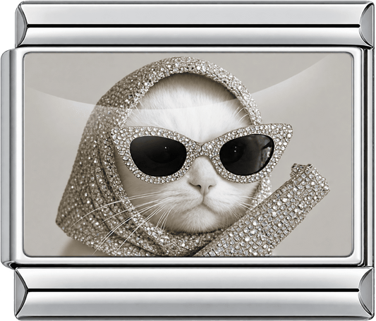 Bling Glam Cat Single Charm