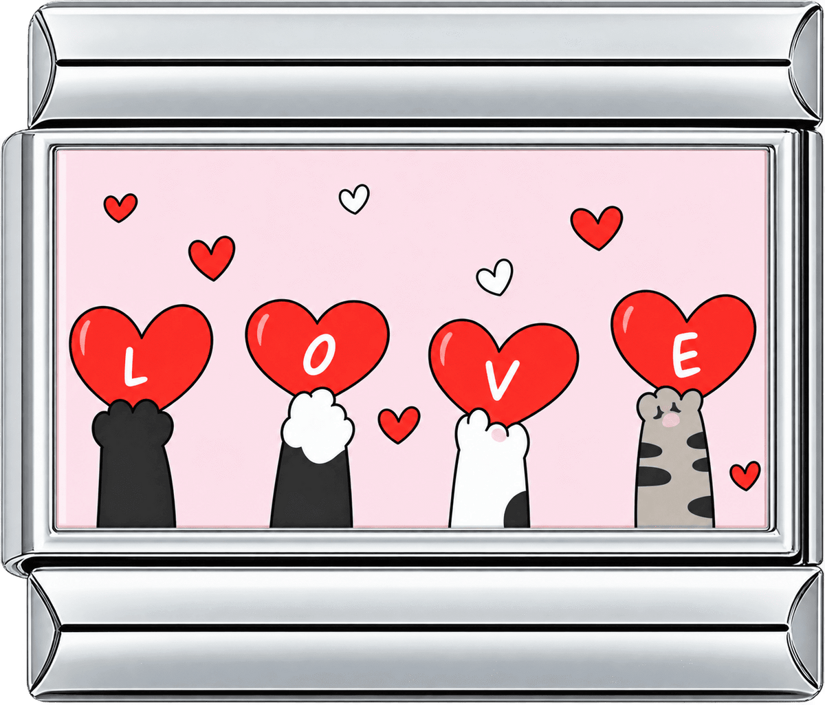 Paws Spell Love Single Charm