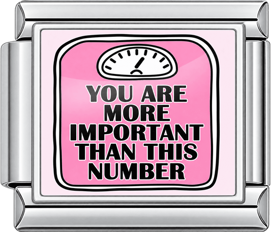 You Are Important Than This Number Single Charm