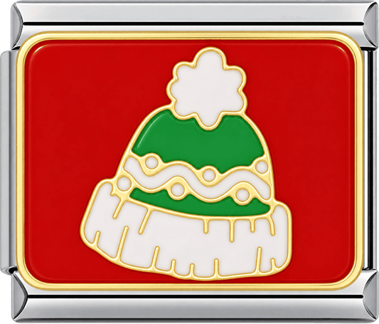Green Christmas Knit Hat Single Charm