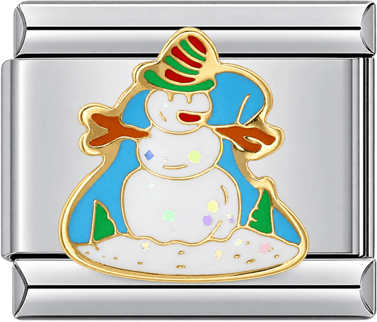 Winter Scarf Snowman Single Charm