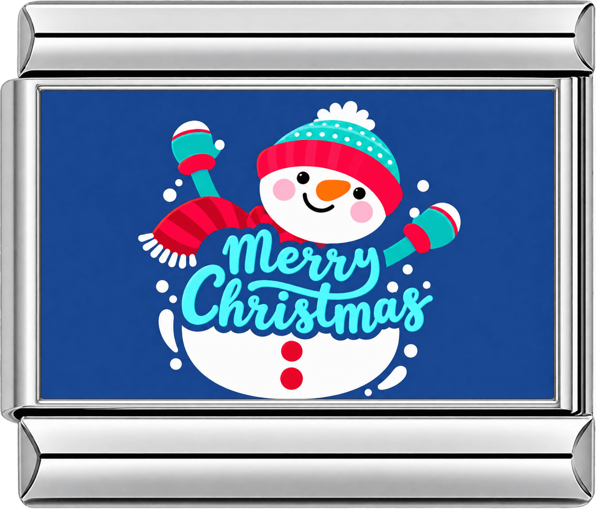 Snowman Merry Christmas Single Charm
