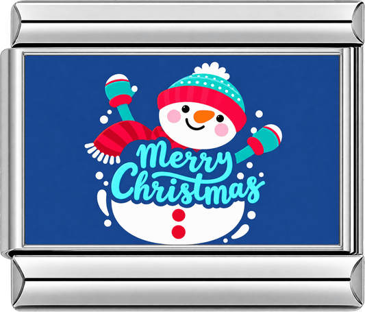 Snowman Merry Christmas Single Charm