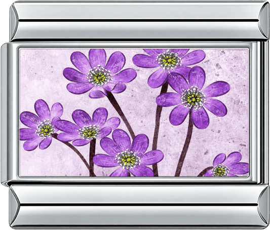 Purple Wildflower Garden Single Charm
