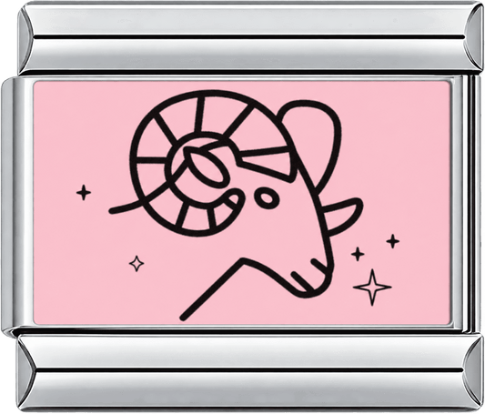 Pink Aries Single Charm