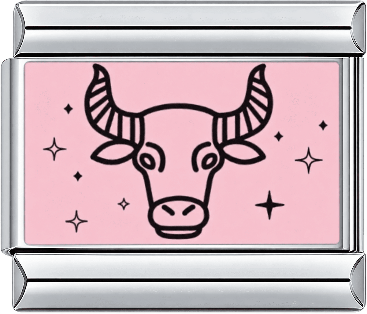 Pink Taurus Single Charm