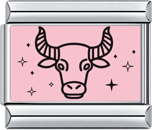 Pink Taurus Single Charm