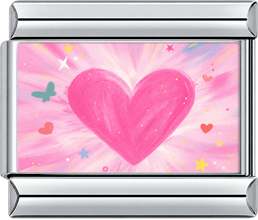 Sparkle Heart Single Charm