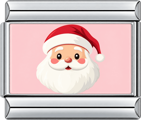Pink Santa Clause Single Charm