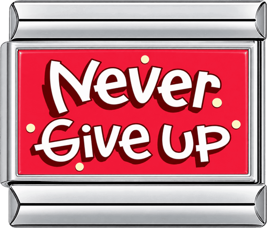 Red Never Give Up Single Charm