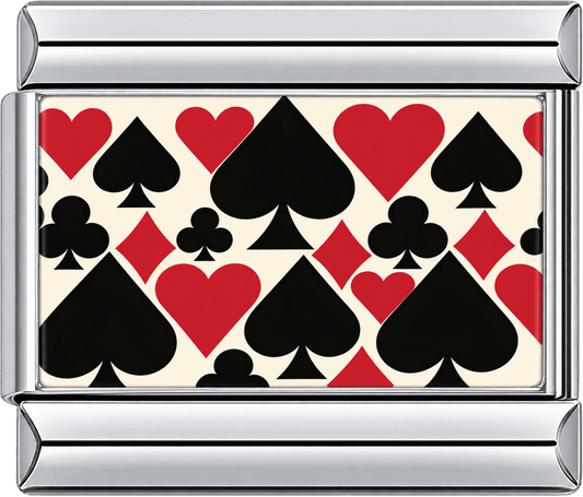 Playing Card Suits Pattern Single Charm