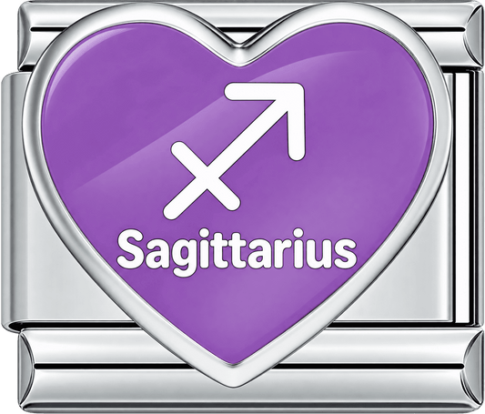 Heart Sagittarius Single Charm