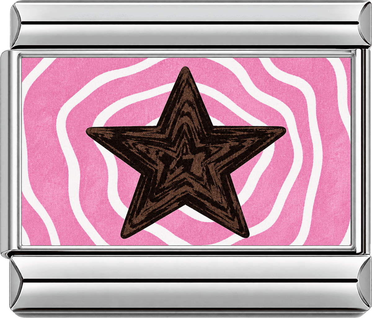 Pink Orbit Star Single Charm