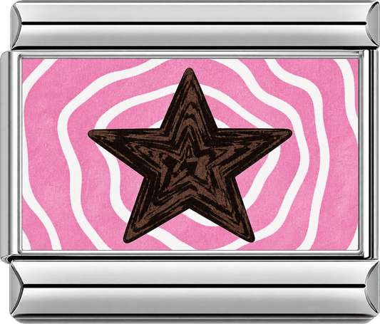 Pink Orbit Star Single Charm