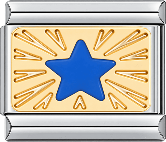 Blue Starburst Single Charm